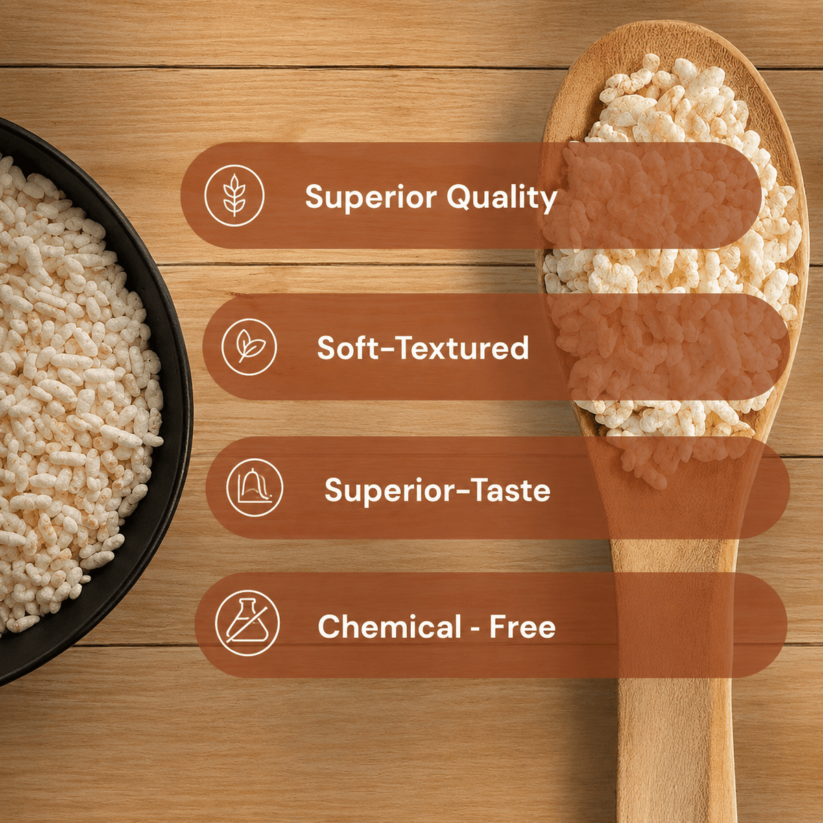 Puffed Rice/Murmura - Pesticide-Free & Lab-Tested | Safe Harvest Pesticide-Free