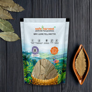 Safe Harvest Bay Leaf Tej Patta pack, pesticide-free, natural oils preserved, NABL lab tested.