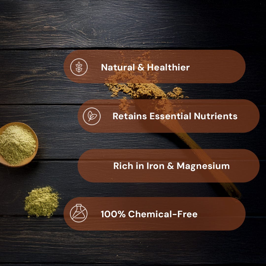 Safe Harvest jaggery powder - natural and healthier, retains essential nutrients, rich in iron and magnesium, 100% chemical-free.