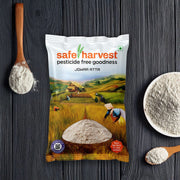 Safe Harvest Jowar Atta sorghum flour pack, pesticide-free, gluten-free, NABL lab tested
