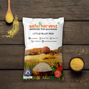 Safe Harvest Little Millet Rice Samai pack, pesticide-free, unpolished, NABL lab tested gluten-free millet