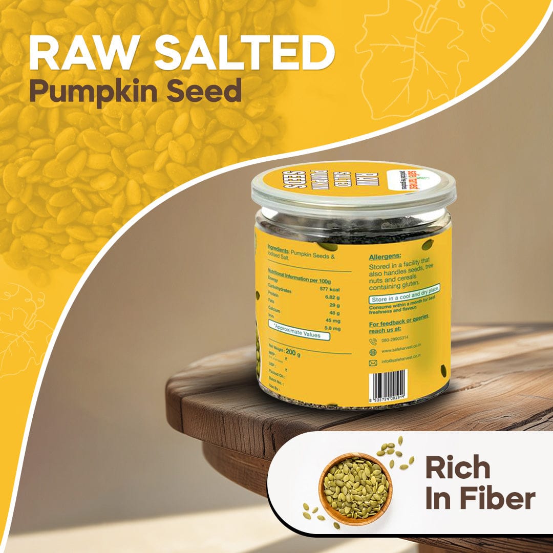 Roasted and Salted Pumpkin Seeds Pesticide-Free 200g