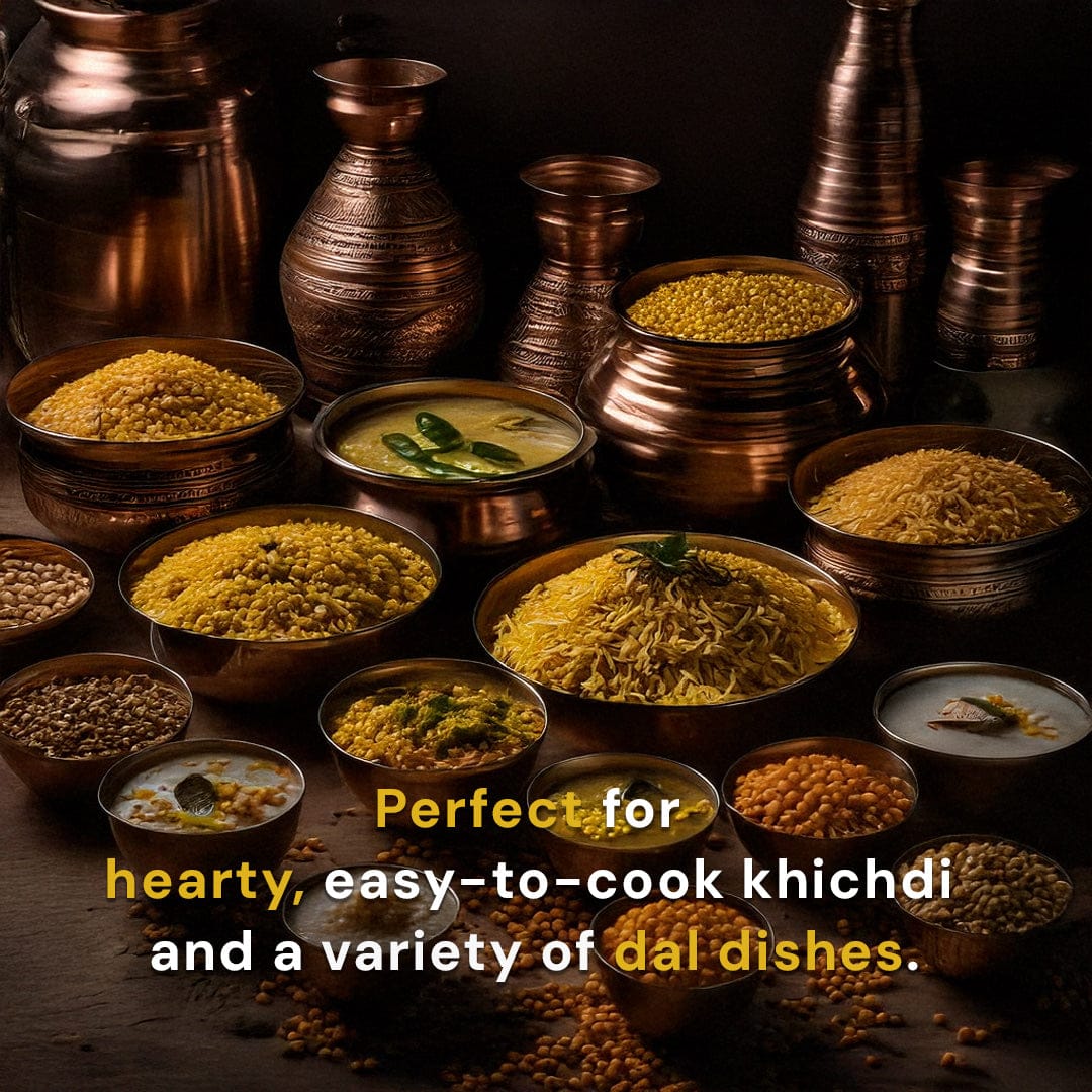 Safe Harvest pesticide-free Toor Dal perfect for hearty easy-to-cook khichdi and a variety of dal dishes